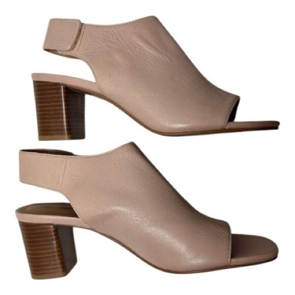 Johnston & Murphy Evelyn Open Toe Heeled Bootie In Blush Glove. Size 8. - Picture 1 of 9